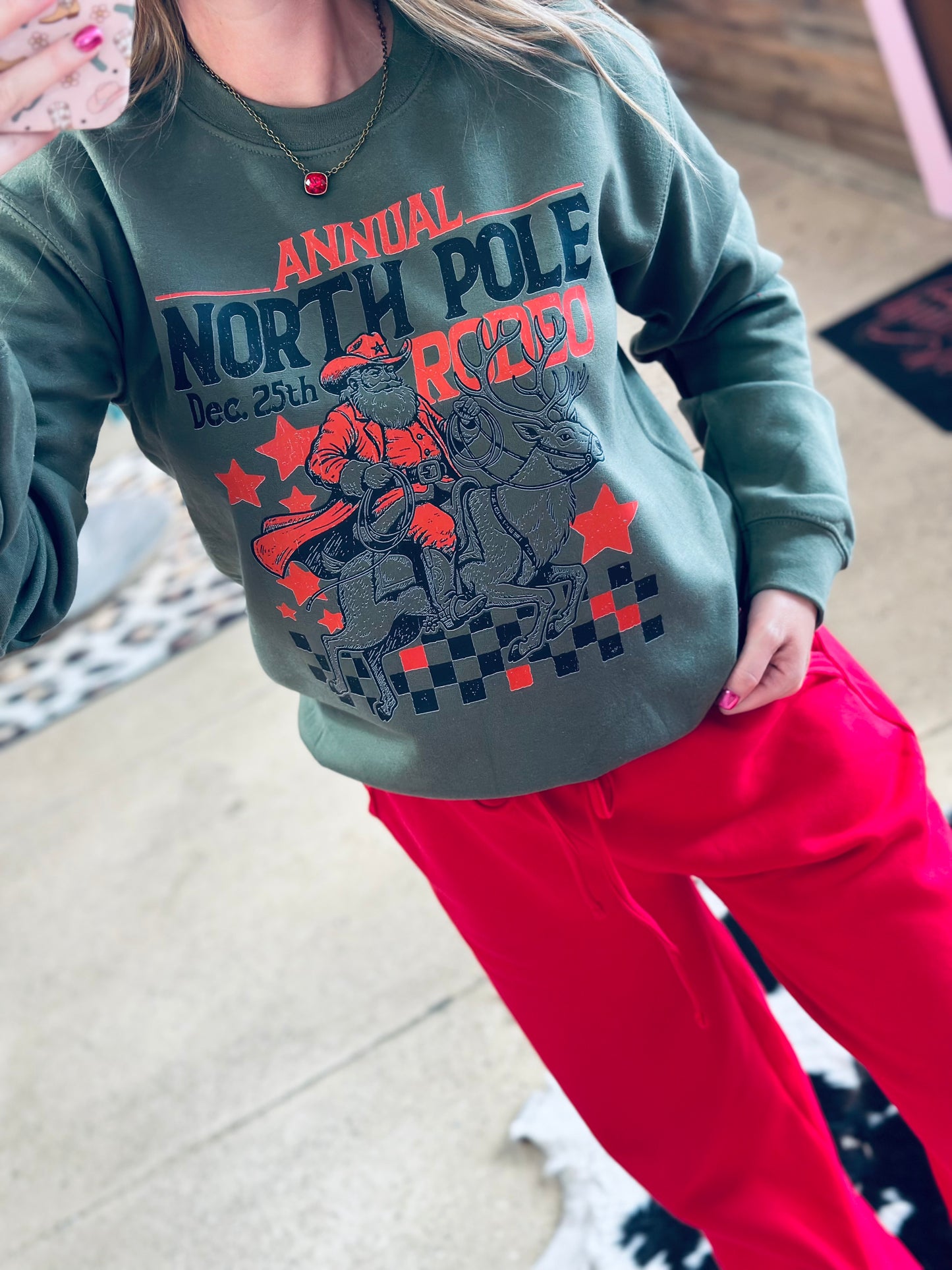 North Pole Rodeo Sweatshirt
