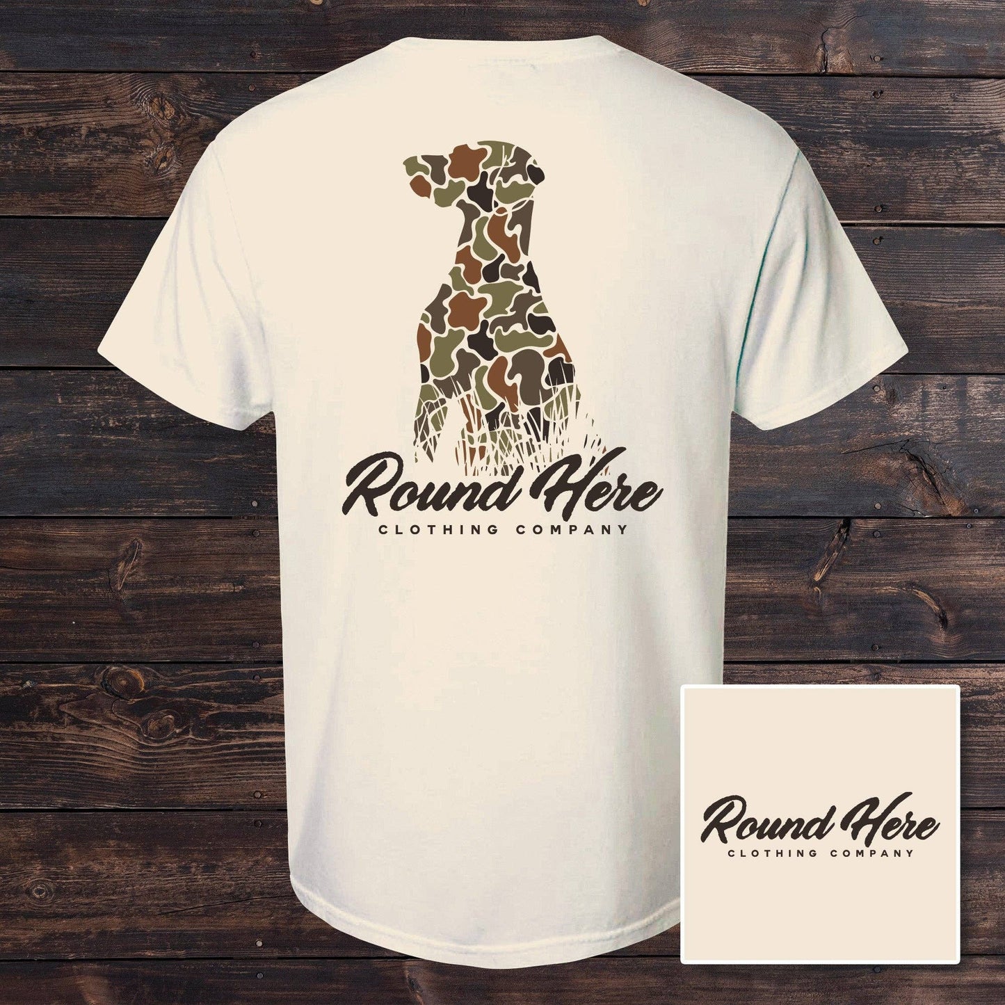'Round Here Clothing Duck Camo Dog