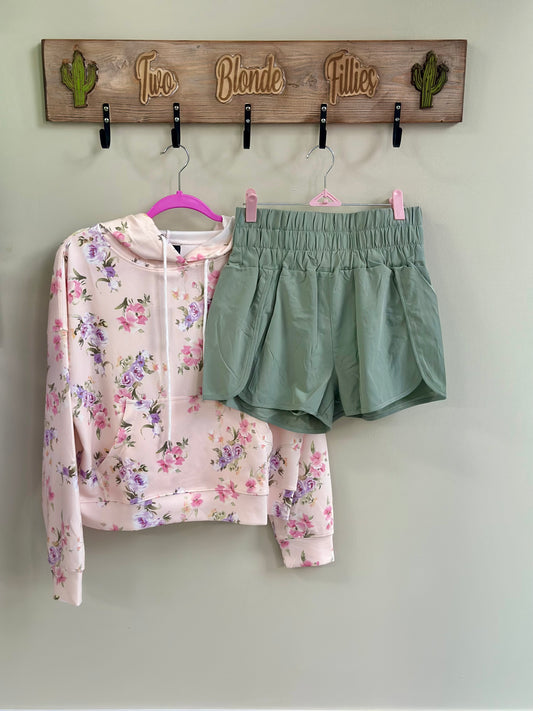 Solid Active Wear Shorts