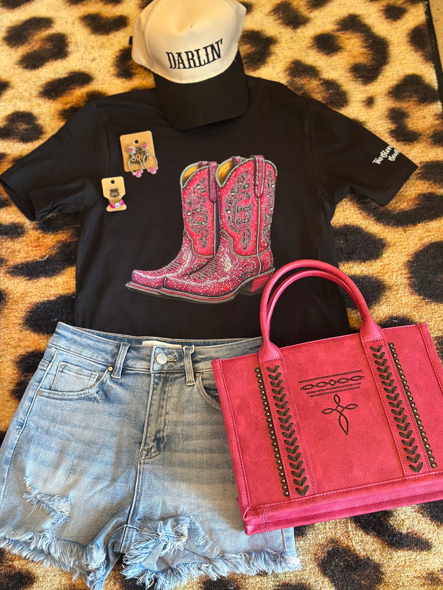 Hot Pink Boots Tshirt
