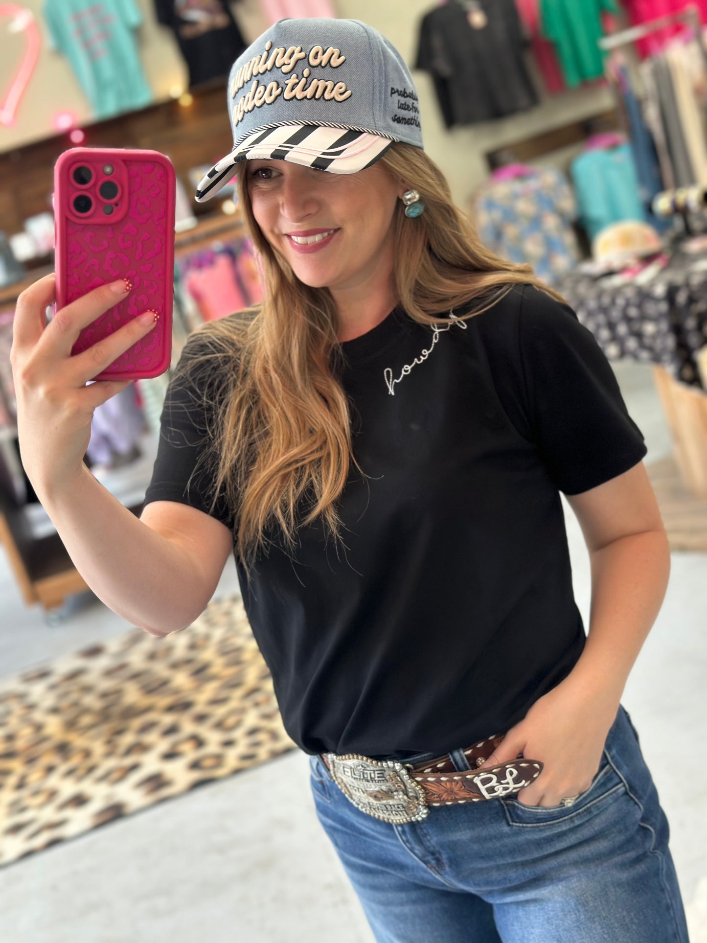 Howdy Embroidered Tshirt