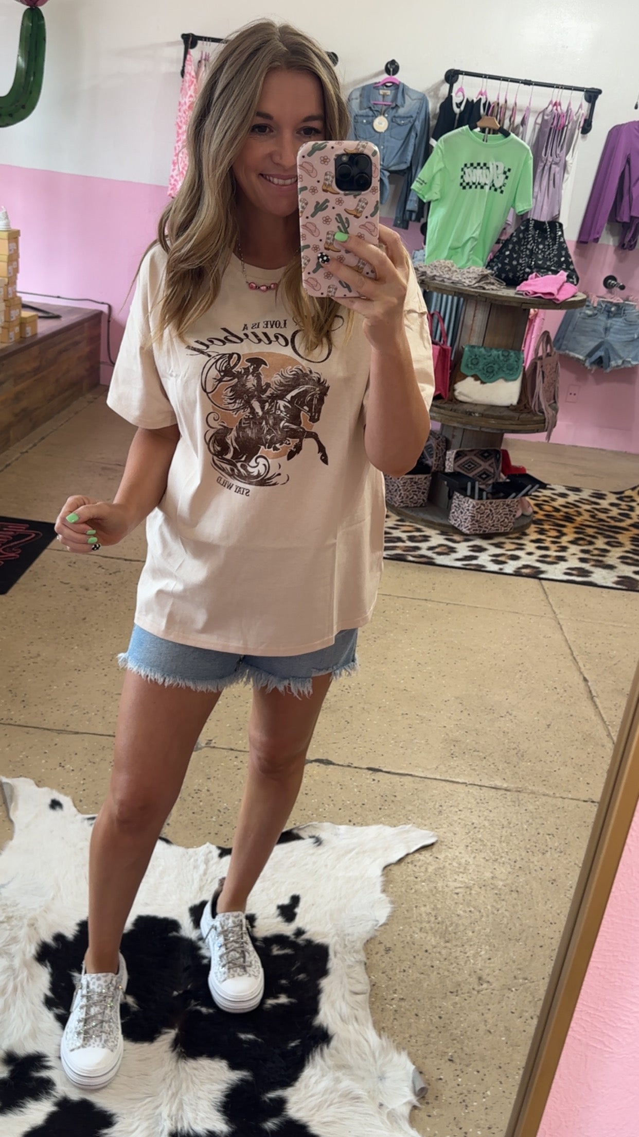 Love Is A Cowboy Oversized Tshirt