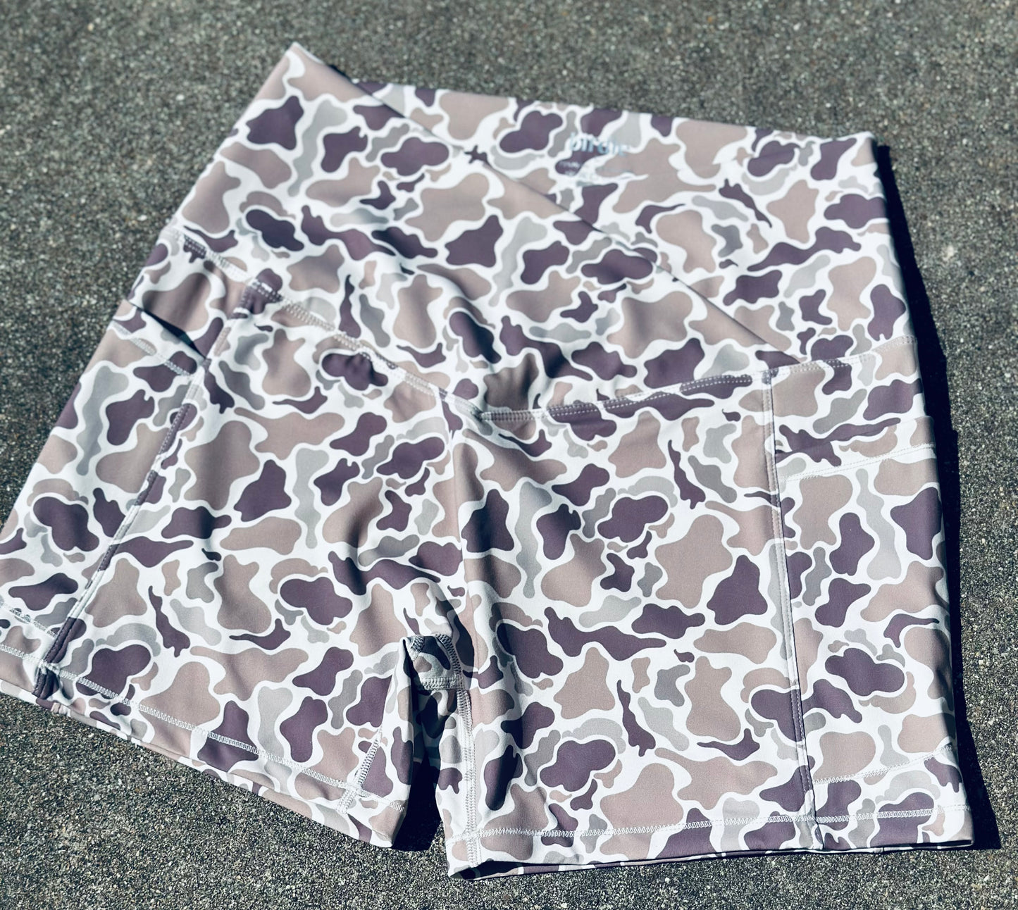 Duck Camo Biker Shorts