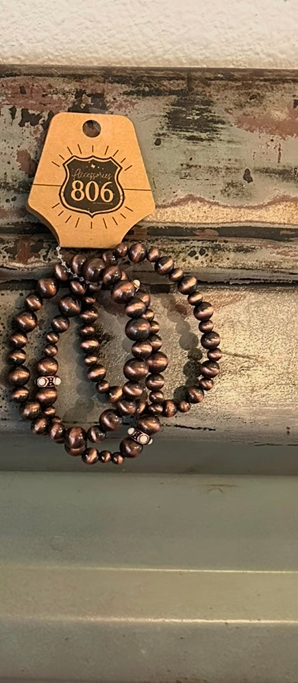 Copper Bracelet Stack