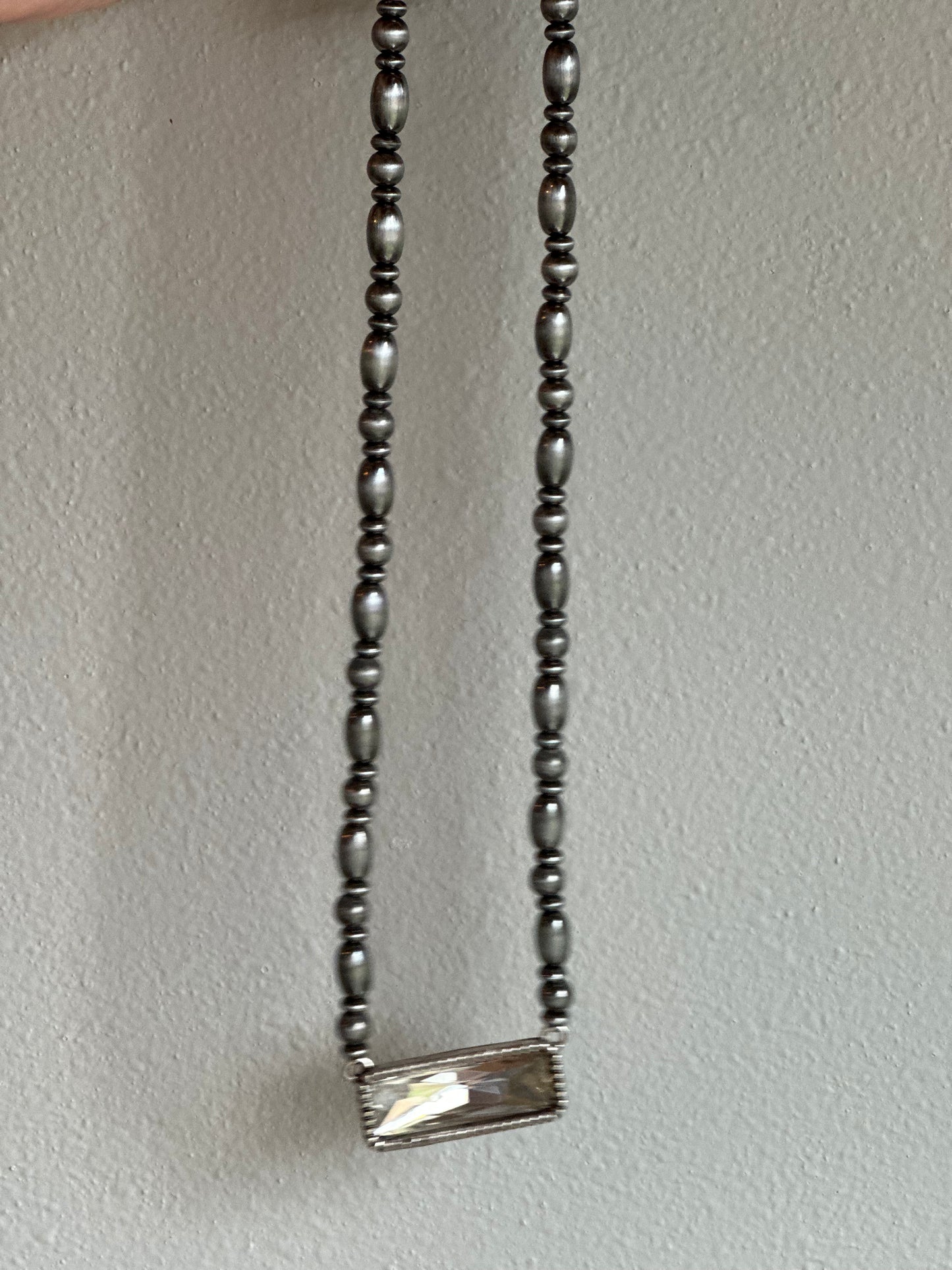 Silver & Crystal Necklace