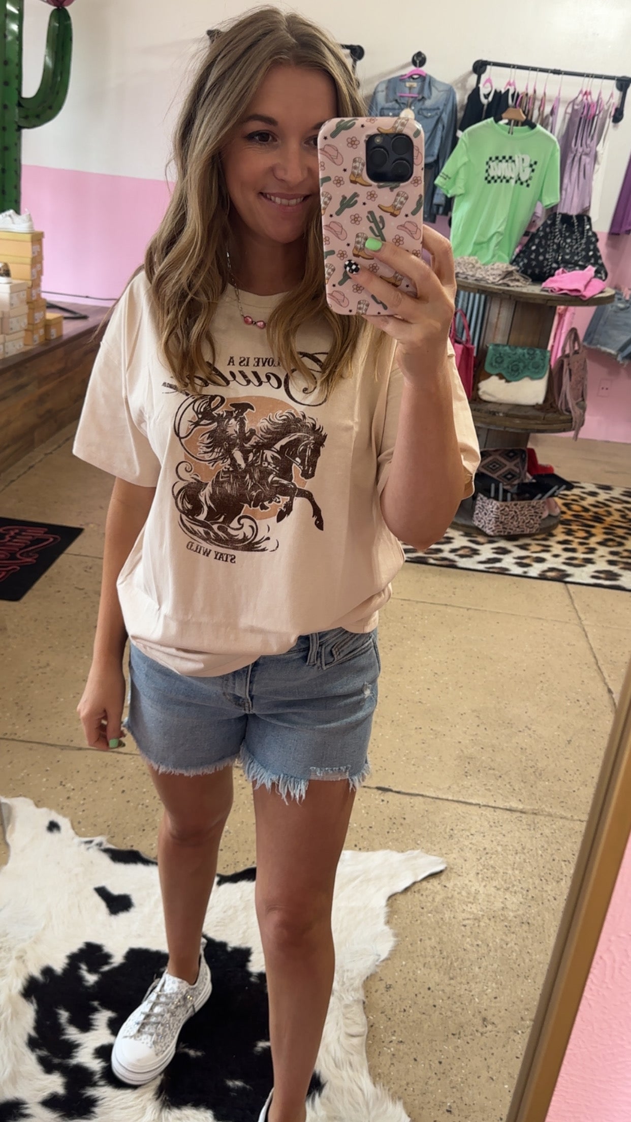 Love Is A Cowboy Oversized Tshirt