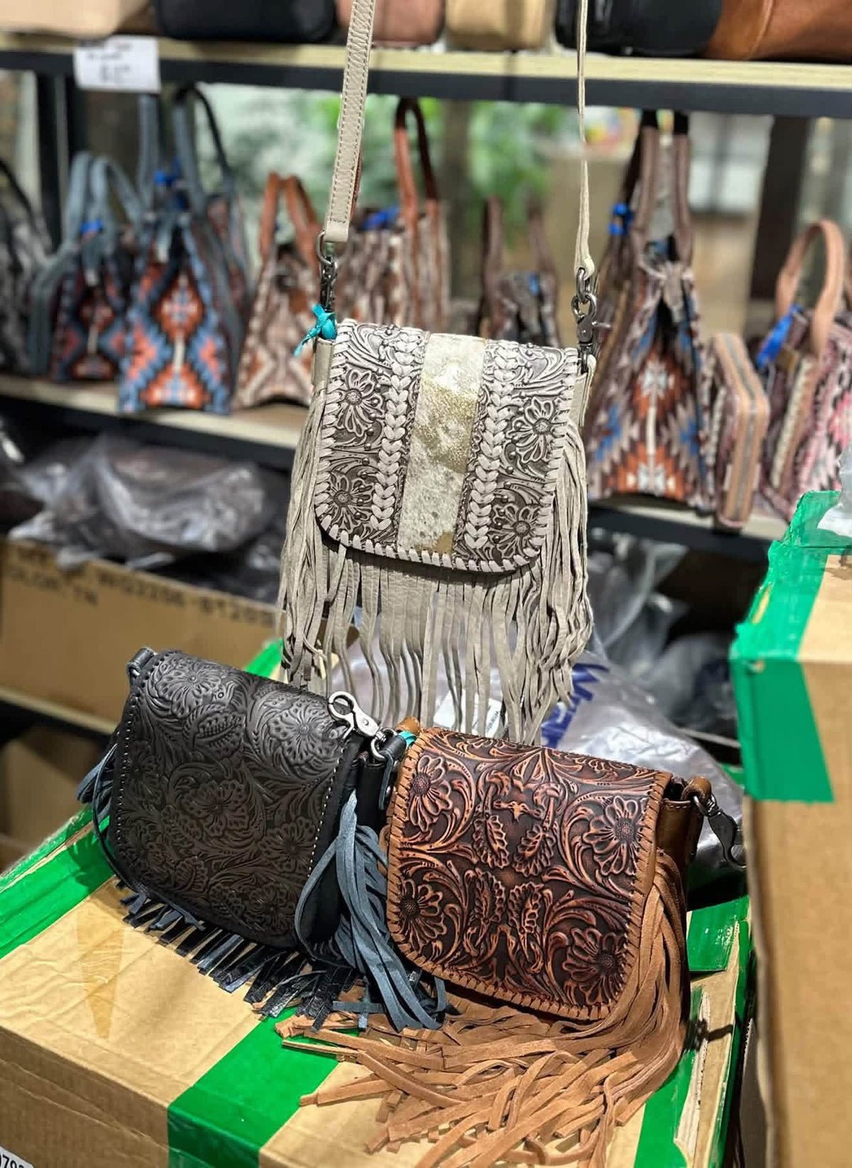 Dallas Fringe Crossbody Purses