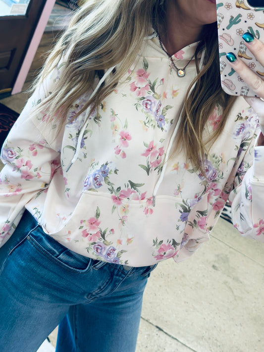 Floral Hoodie