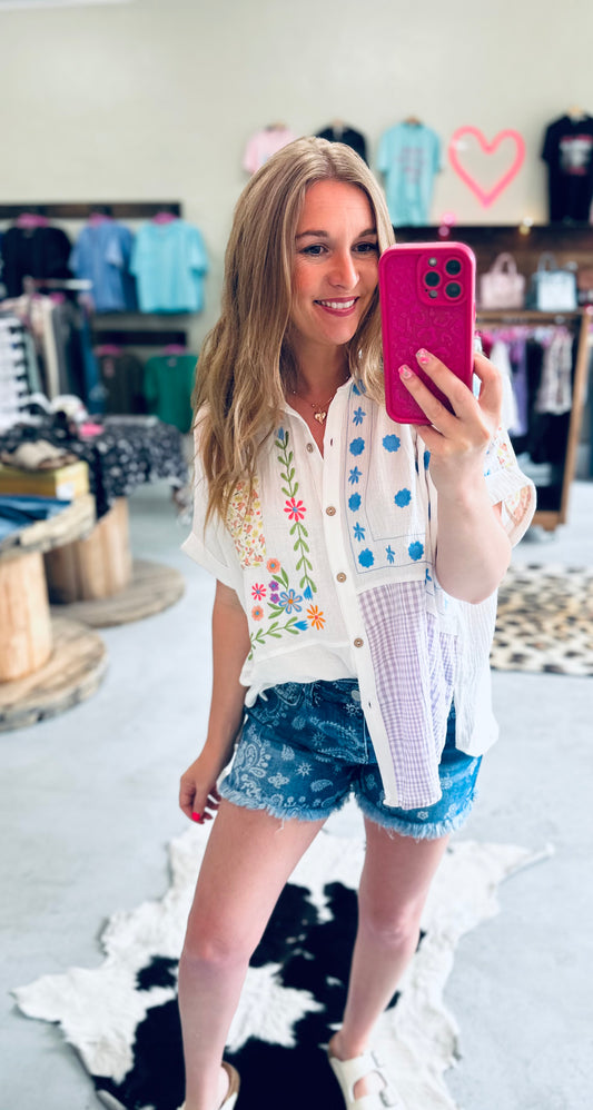 Wildflower Patch Top