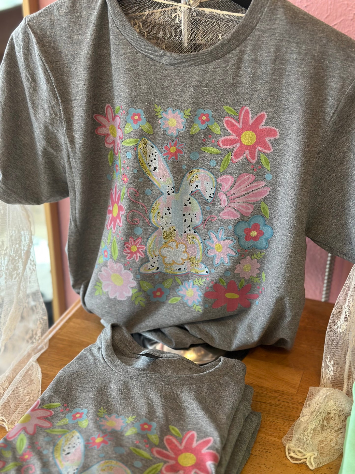 Bunny Floral Tshirt