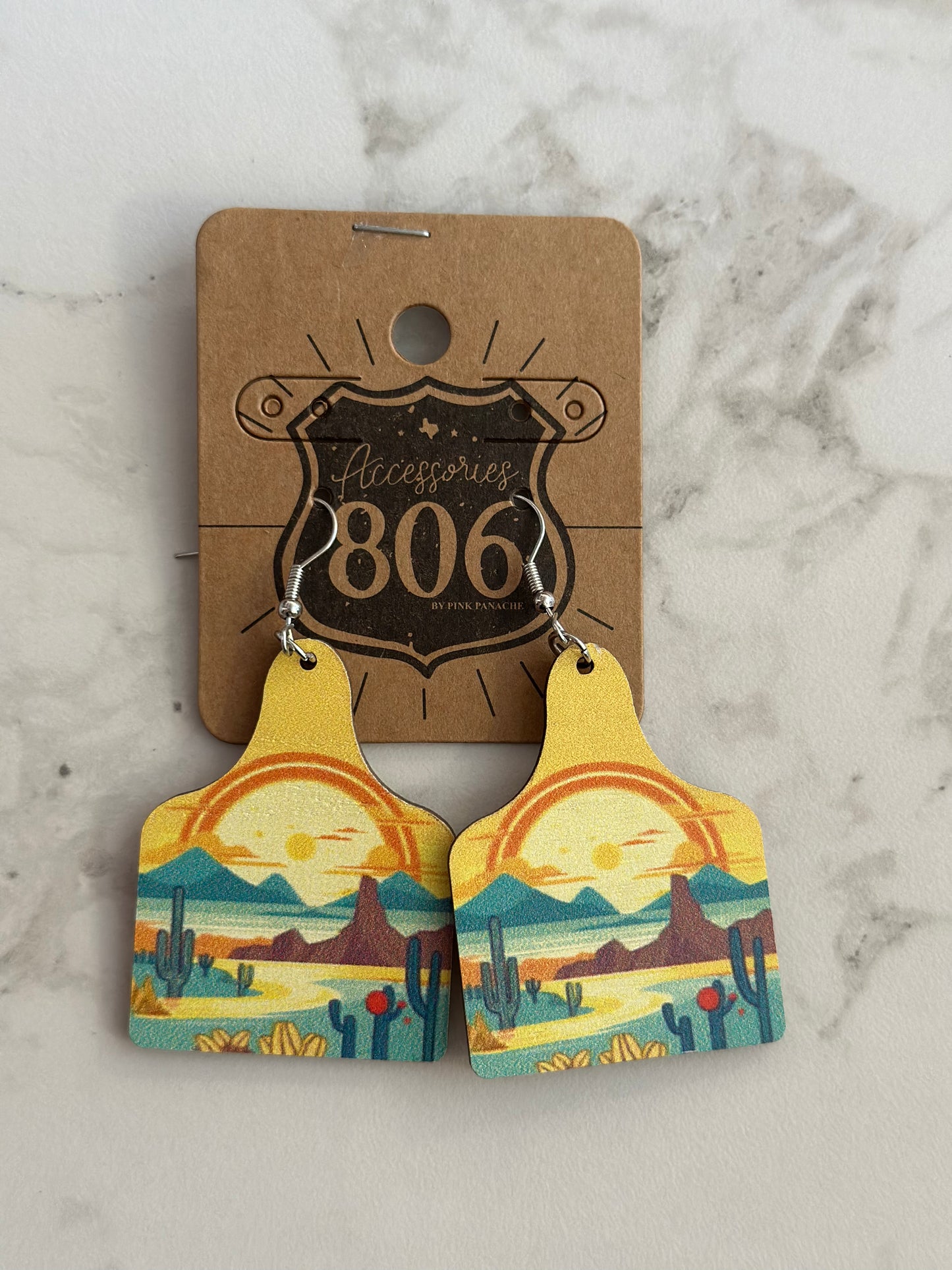 Cowtag Earrings