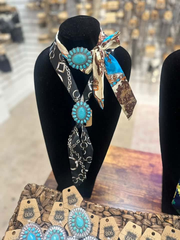 Concho Scarf Neck Tie