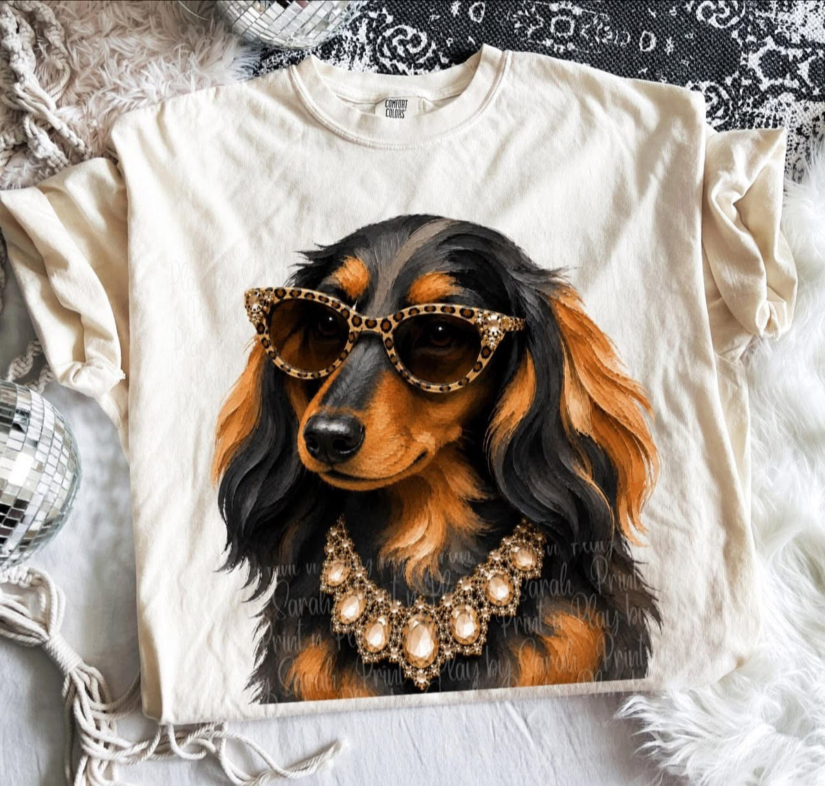 Long Haired Weenie Dog Shirt