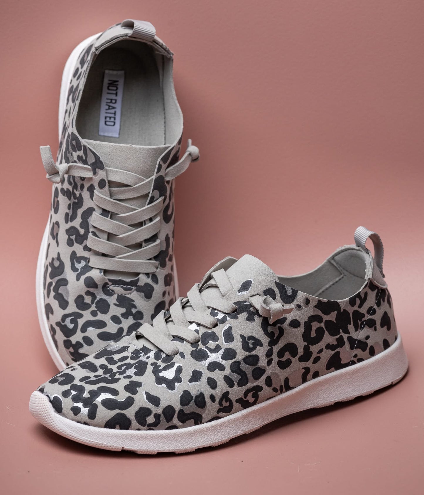 Grey Leopard Sneakers
