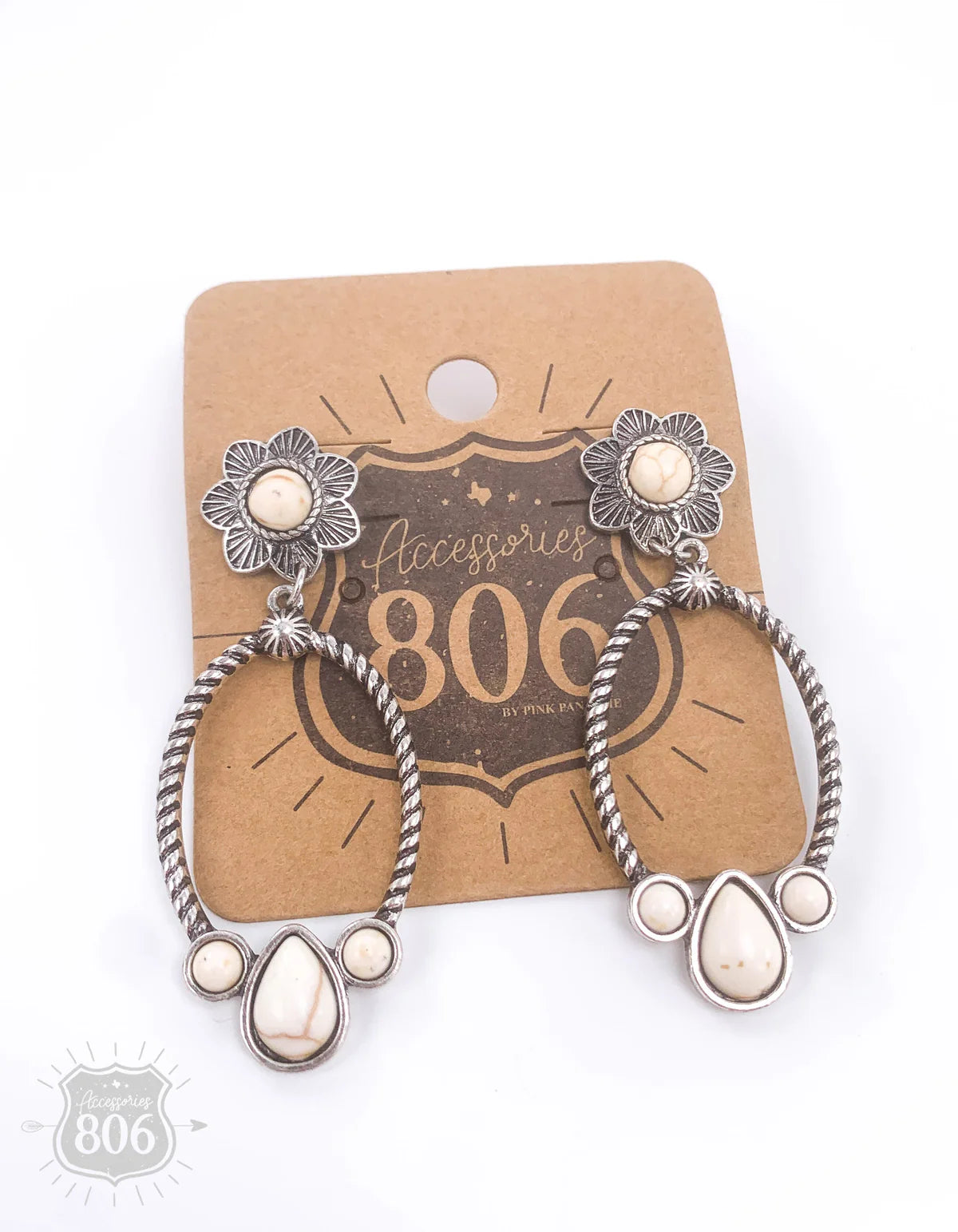 Western Oval Rope Earrings