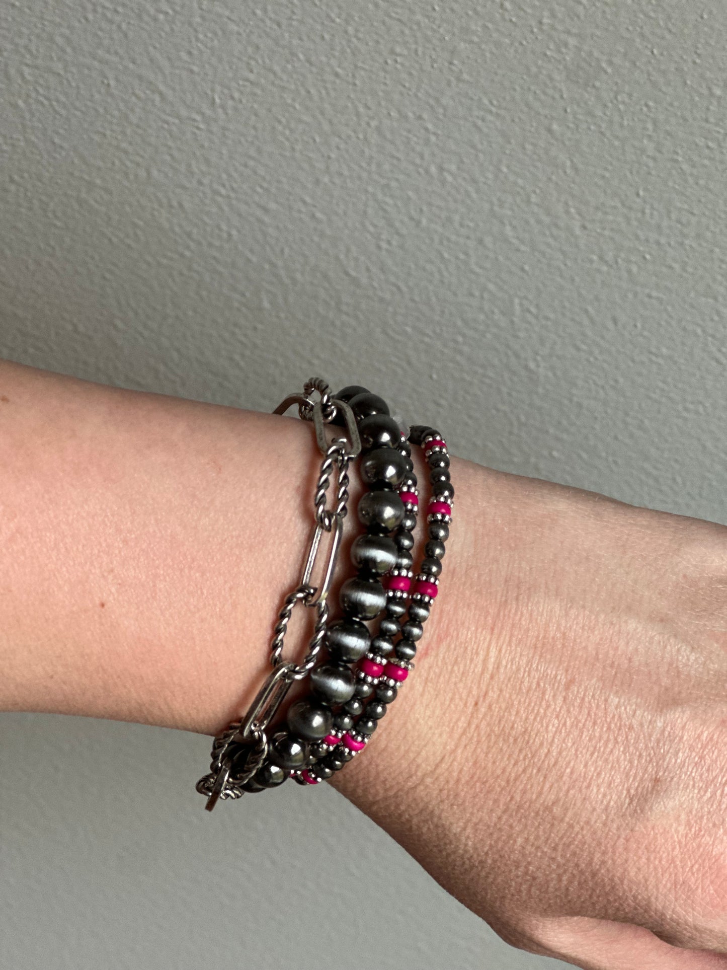 Paper Clip Bracelet Stack