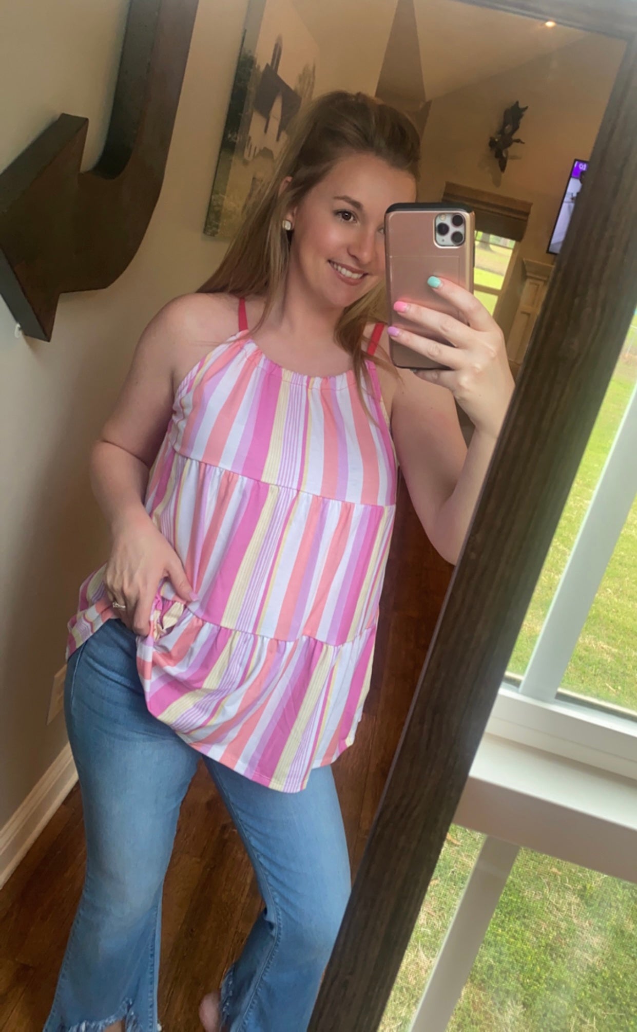 Pink Babydoll Tank