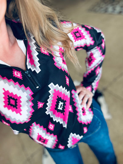 Elle Aztec Pullover