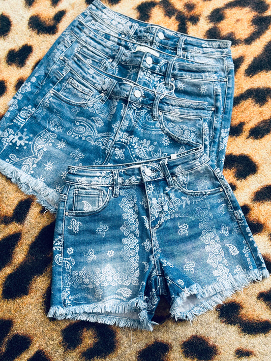 Wildflower Paisley Shorts