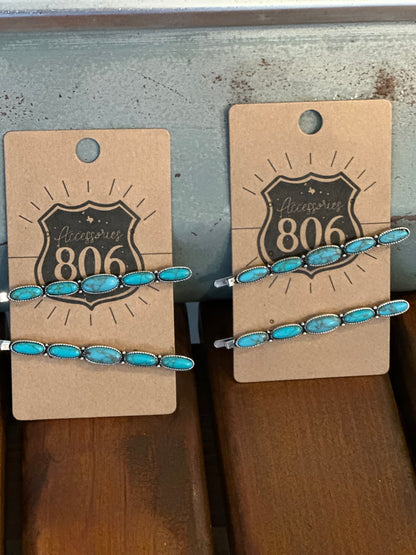 Turquoise Hair pins