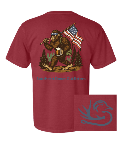 Big Foot Flag Tshirt
