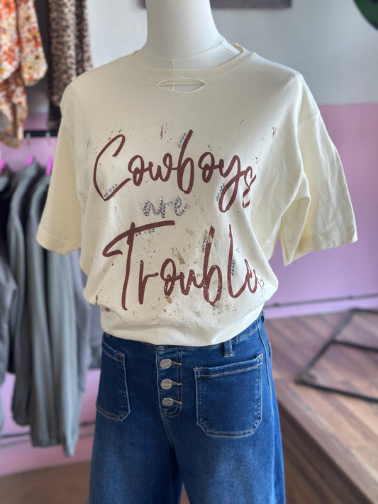 Cowboys Are Trouble Tshirt