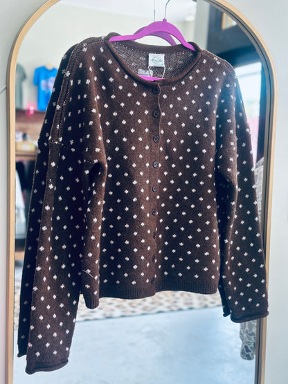 Chocolate Button Sweater