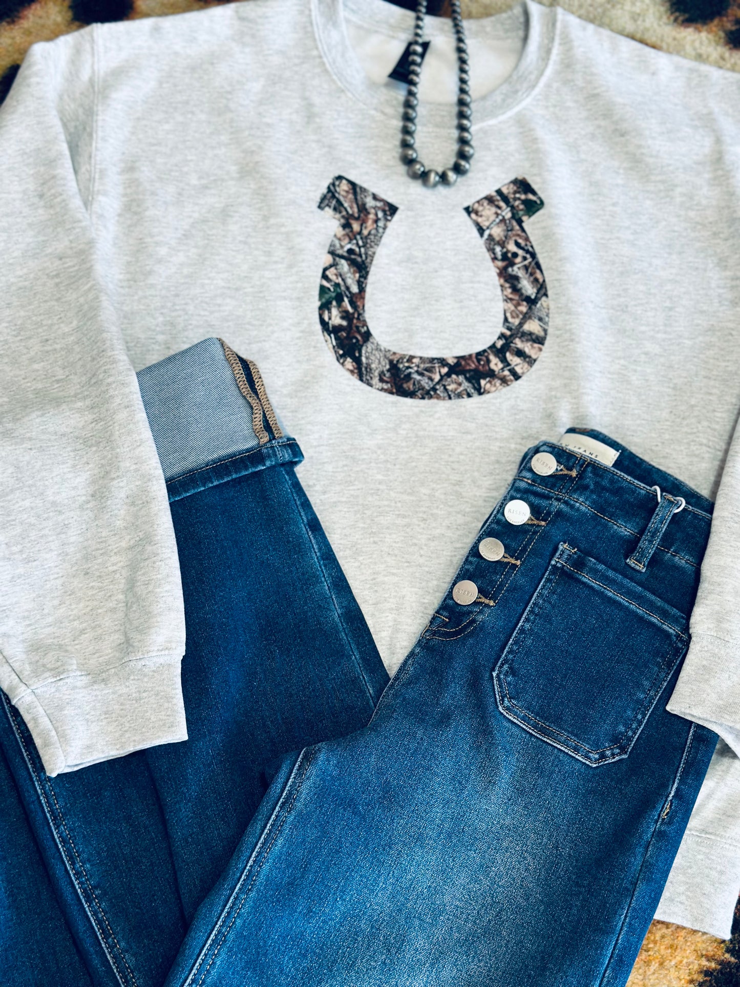 Camo Horseshoe Sweatshirt