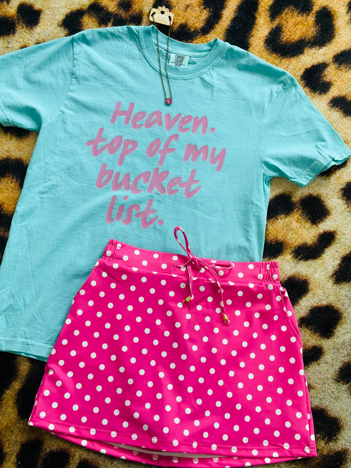 Pink Polka Dot Skort