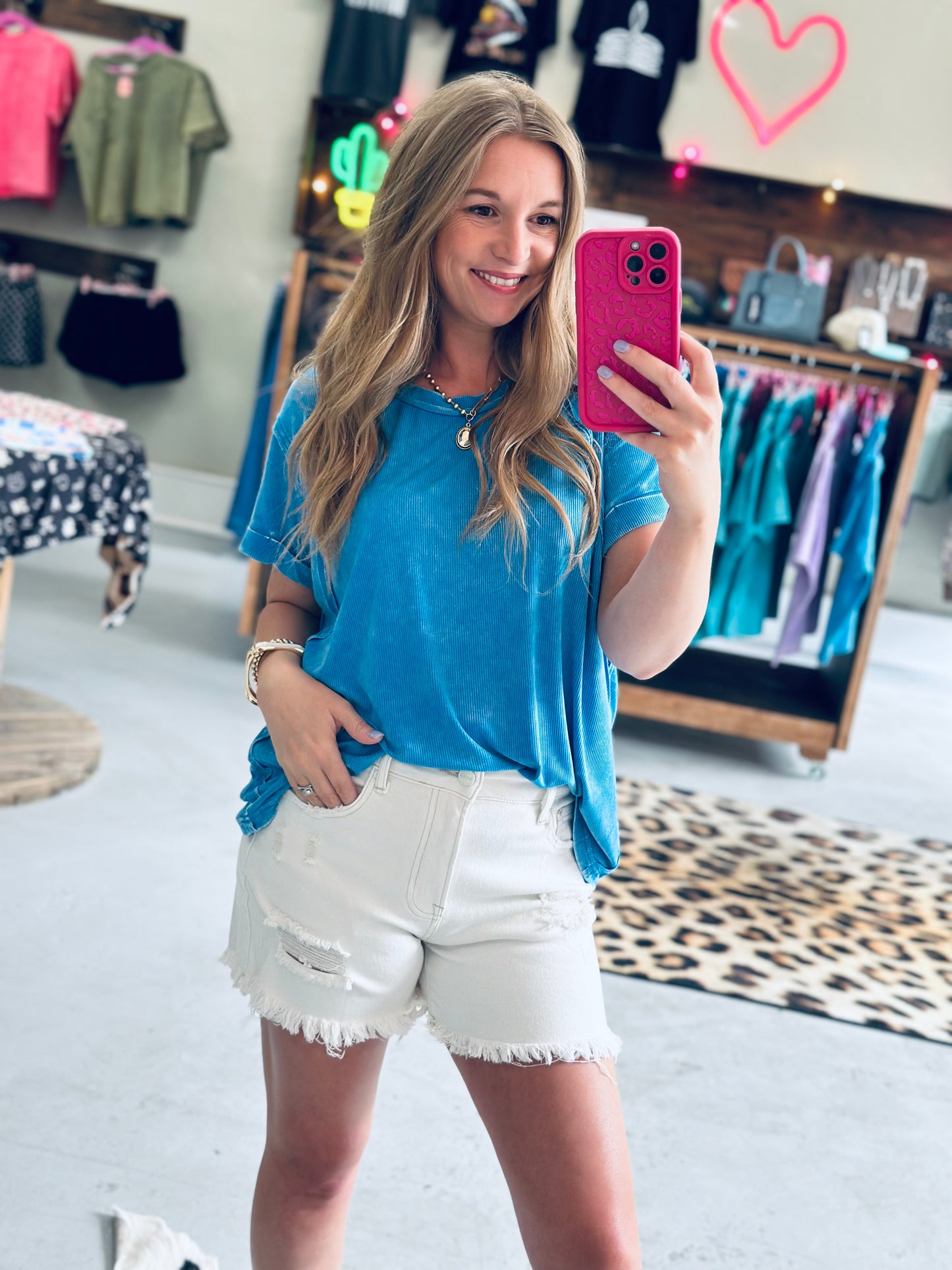 Ribbed Cuffed Tshirt