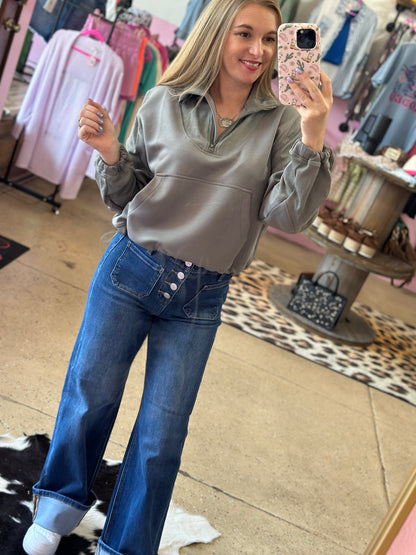 Ash Green Scuba Pullover