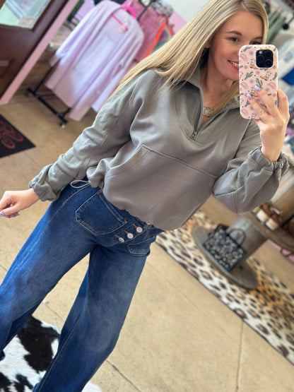 Ash Green Scuba Pullover