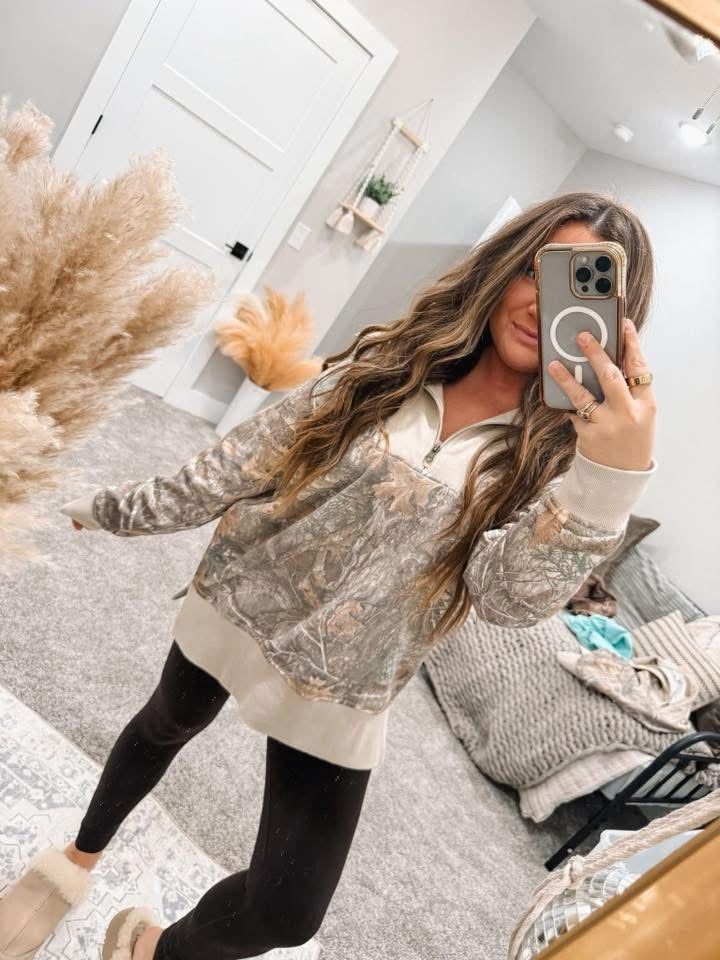 Camo Quarter Zip