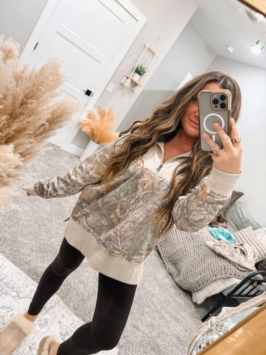 Camo Quarter Zip