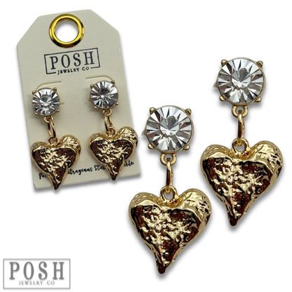 Golden Love Earrings
