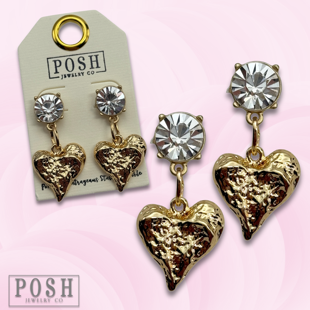 Golden Love Earrings