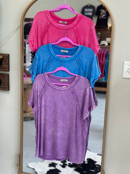 Ribbed Cuffed Tshirt