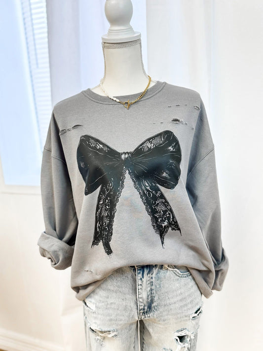 Black Ribbon Sweatshirt