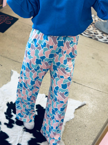 Spring Blue Camo Pants