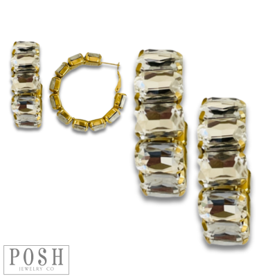 Rhinestone Hoops