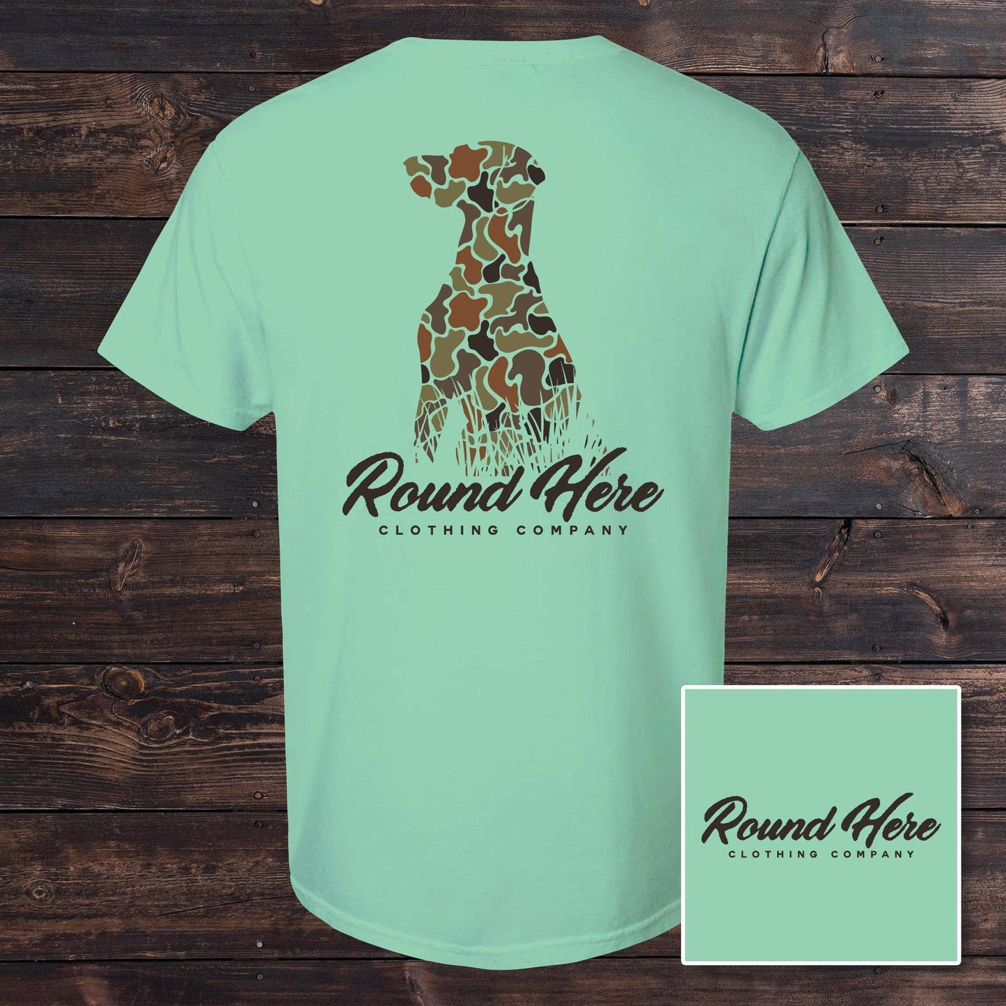 'Round Here Clothing Duck Camo Dog
