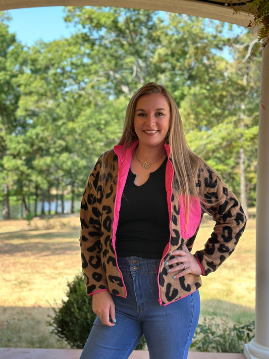 Pink & Cheetah Jacket