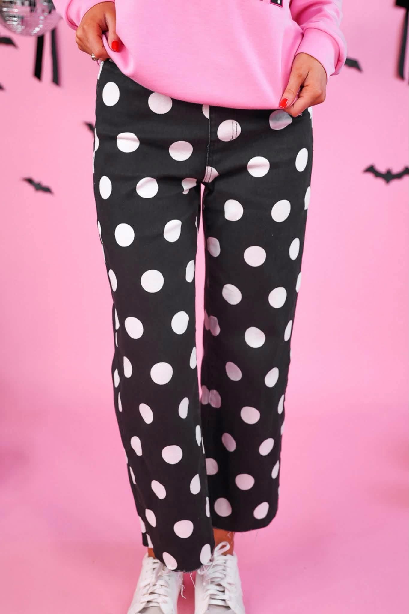Pre Order Polka Dot Denim Jeans