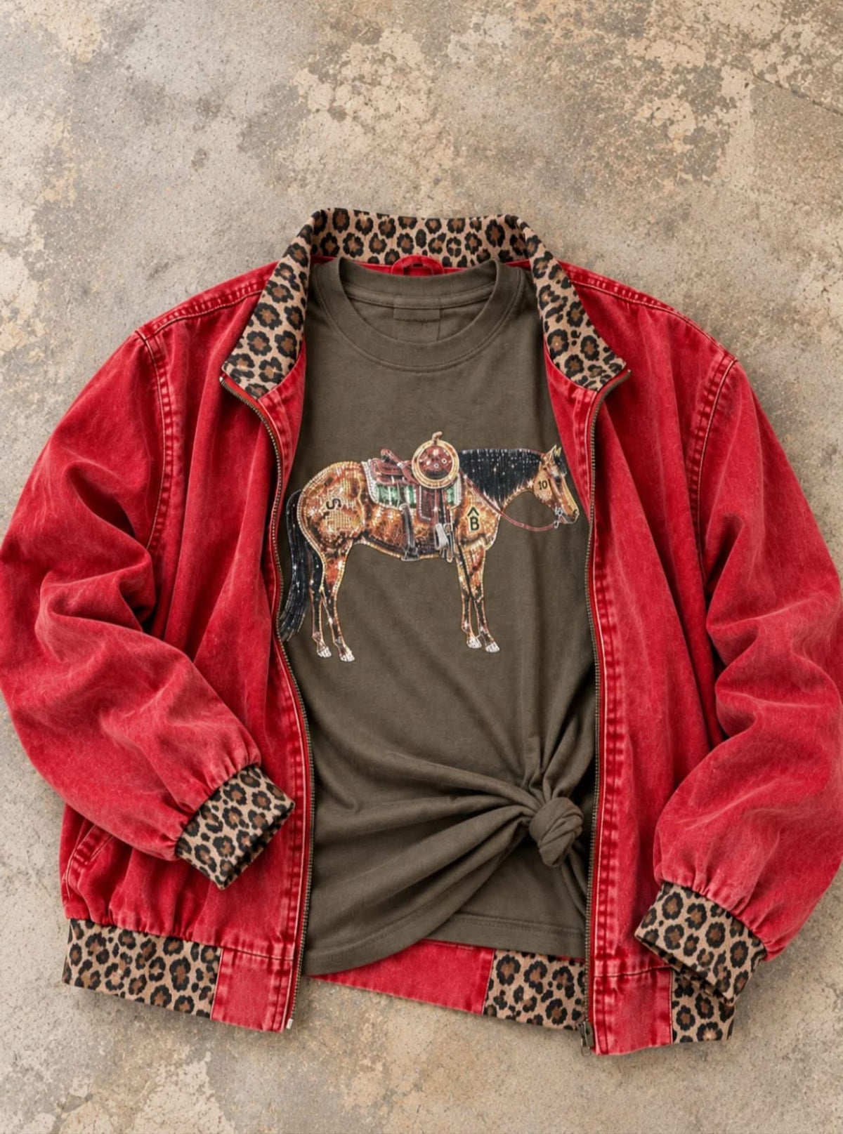 Red Bomber Jacket