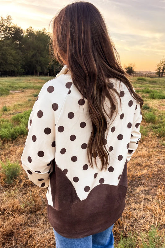 Cocoa Dot Pullover