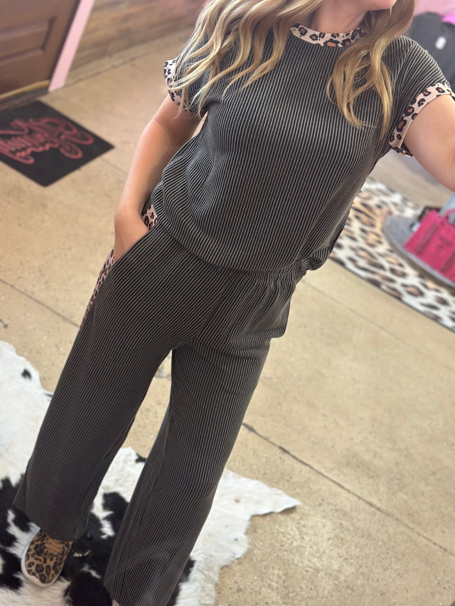 Leopard Lounge Set
