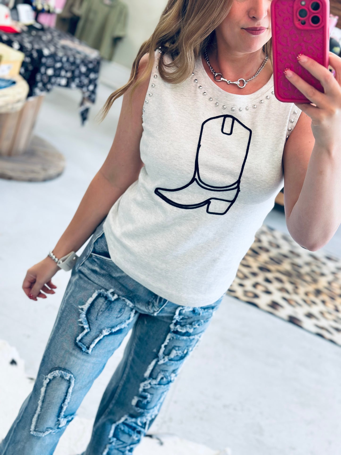 Midnight Cowgirl Tank