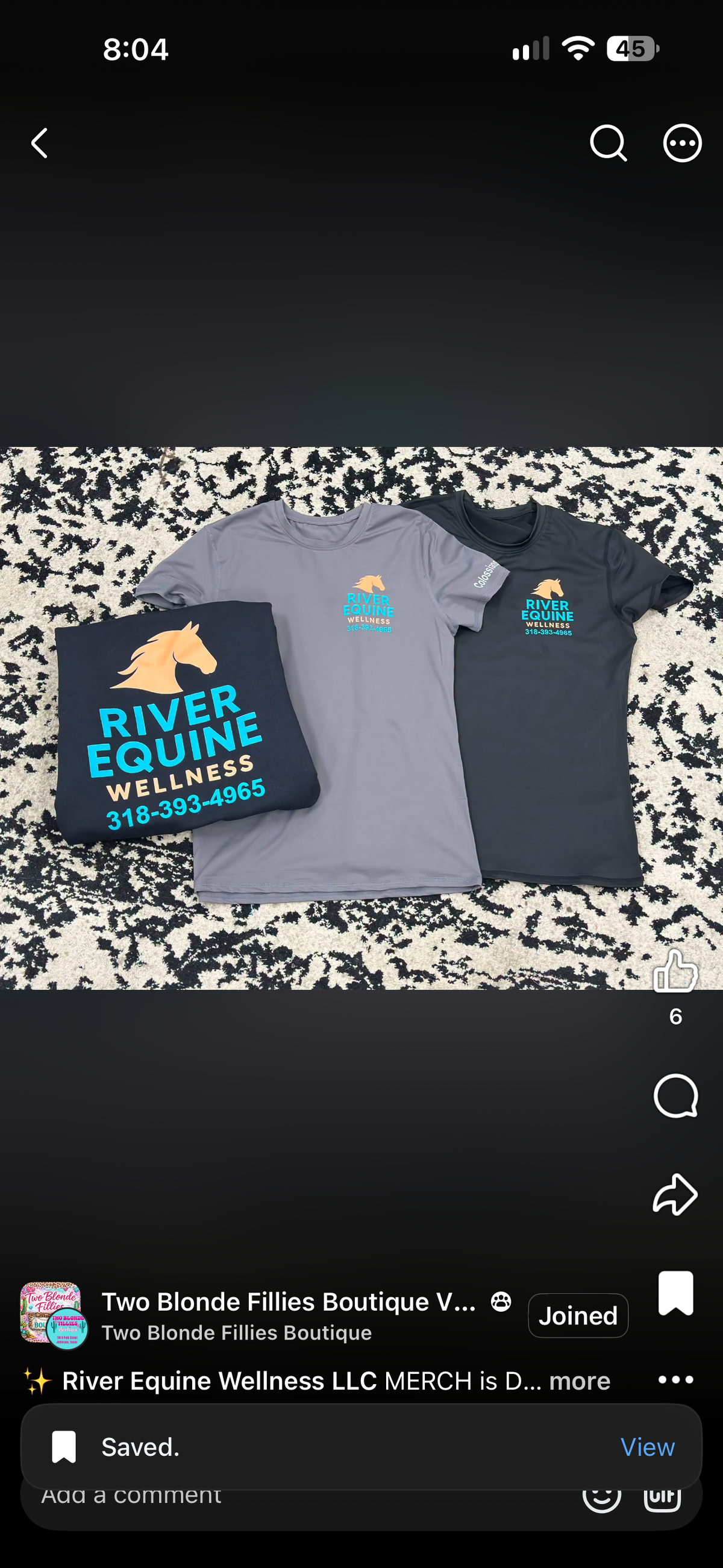 River Equine Tshirt
