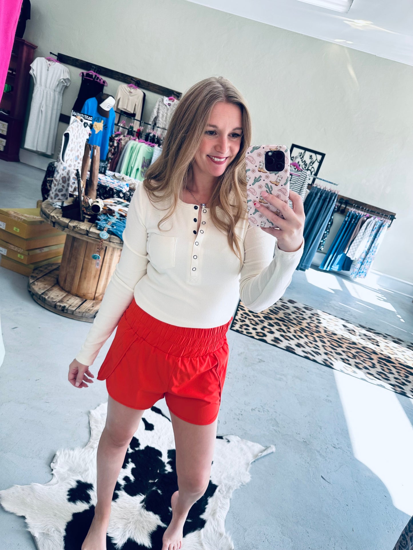Solid Active Wear Shorts