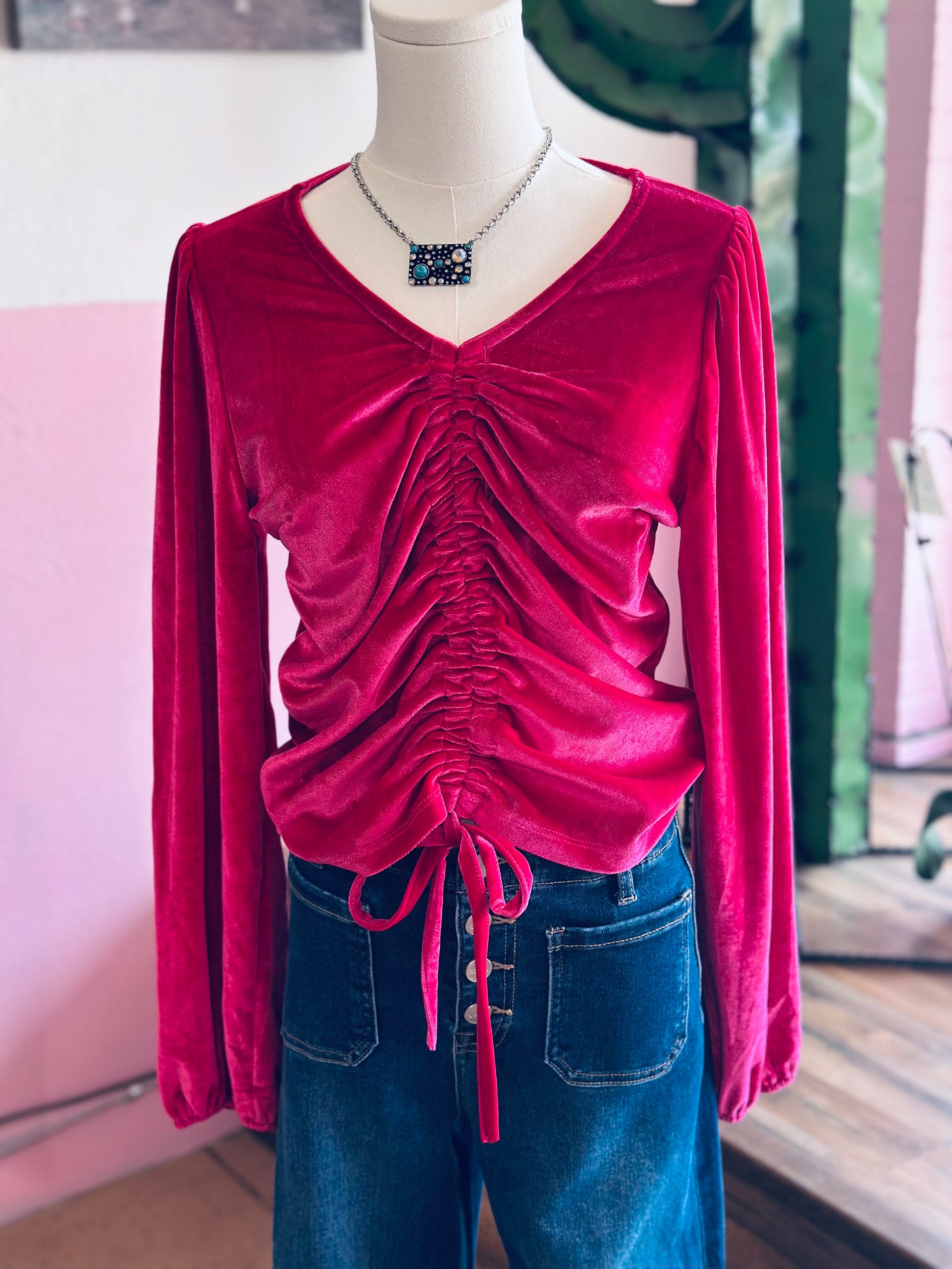Twist Pink Top